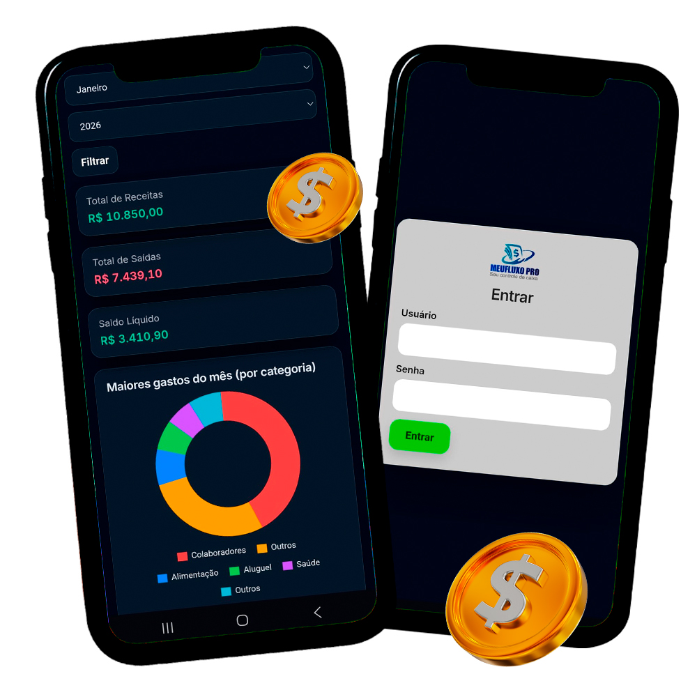 Prévia do FluxoPro no celular