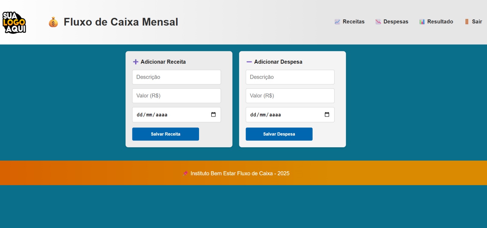 Sistema — Fluxo de Caixa